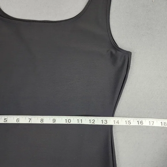 Maidenform Black Body Shaper Mini Dress 2XL Tummy Control Shapewear Slip - Picture 4 of 9